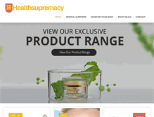 Tablet Screenshot of healthsupremacy.com